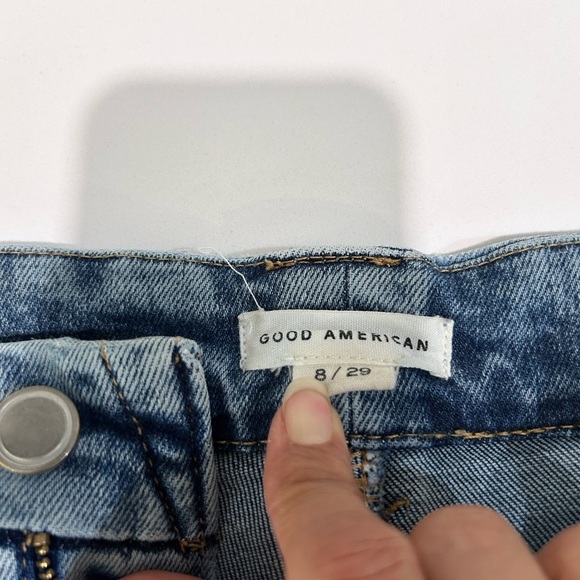 Good American Light Blue bootcut Leg Jeans - Picture 6 of 16